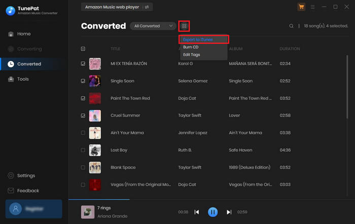 export amazon music to itunes