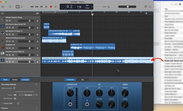 import amazon music to garageband mac