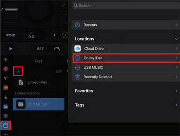add music to djay pro on iPad