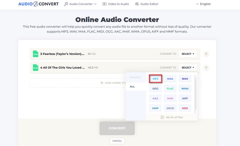 AudioConvert website