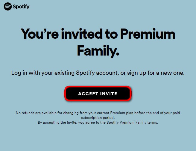 присоединяйтесь к семейному тарифному плану Spotify Premium