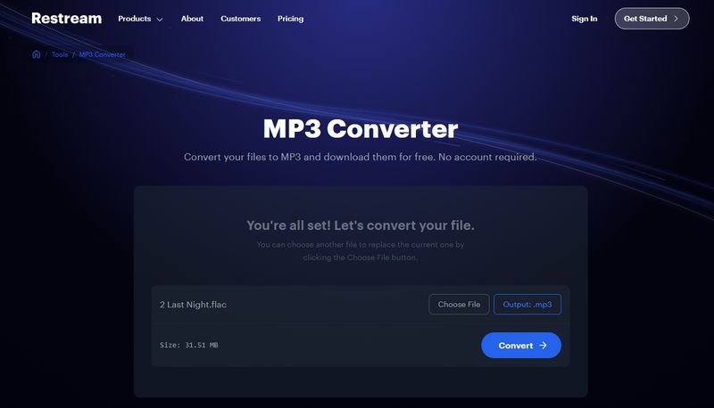 Restream Audio Converter