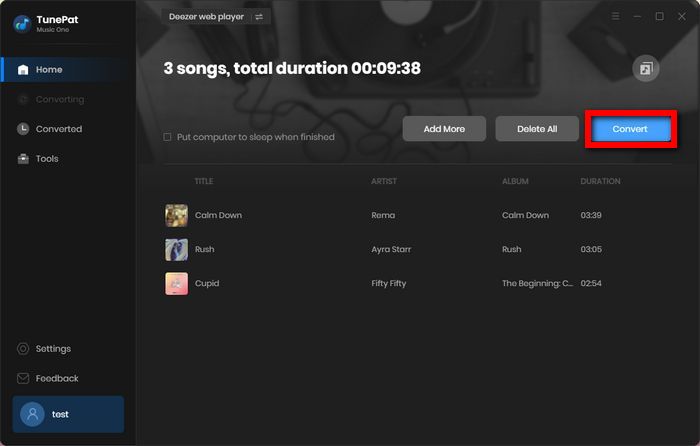 tunepat deezer music to mp3 downloader