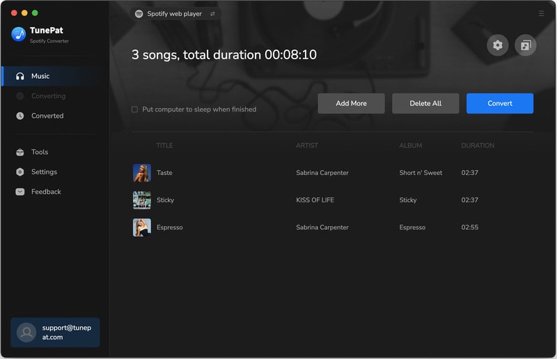 convert multiple spotify playlists