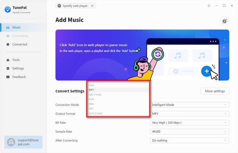 Customize output settings