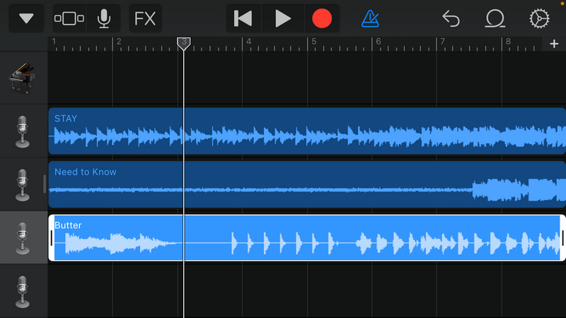 edit music on garageband