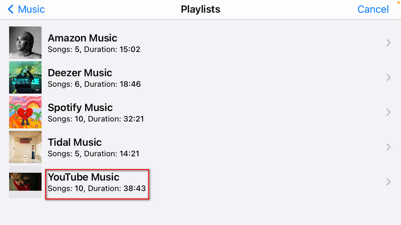 import youtube music playlist to garageband