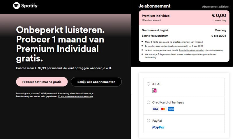 krijg spotify premium gratis